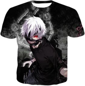 Tokyo Ghoul Awesome Ghoul Ken Kaneki Black T-Shirt TG001