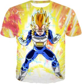 Dragon Ball Super Ultimate Warrior Vegta Super Saiyan 2 Amazing Power Action T-Shirt DBS107