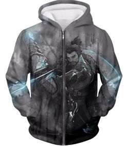 Overwatch Deadly Former Shimada Clan Master Hanzo Zip Up Hoodie OW109