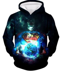 Protecting the Earth Strongest Superhero Superman Cool Graphic Hoodie SU011