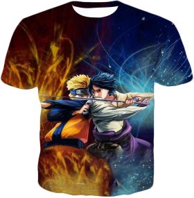 Anime Friends or Foes Anime and Uchiha Best Action TShirt NA126