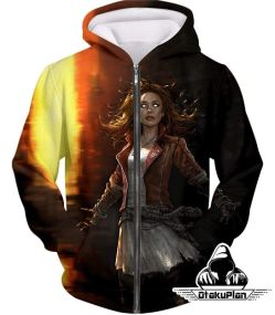 Hot Chaos Magic User Scarlet Witch 3D Action Zip Up Hoodie SW005