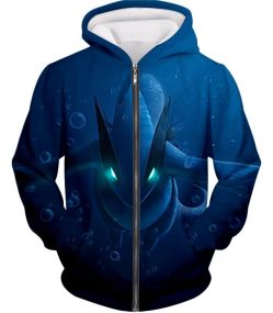 Very Cool Legendary Lugia Action Anime Graphic Zip Up Hoodie