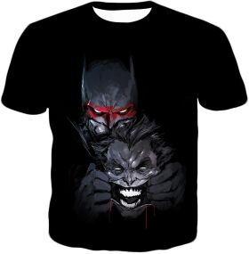Ultimate Graphic Promo Batman Vs Joker HD Black T-Shirt BM145