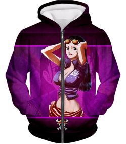 One Piece Sexy One Piece Girl Nico Robin Of Straw Hat Pirates Zip Up Hoodie OP163