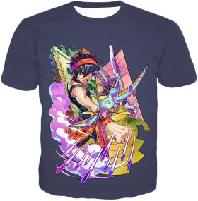 Anime Adventure C Narancia Ghirga Stand Aerosmith Action T-Shirt JO018