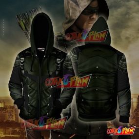 Arrow Oliver Hoodie Cosplay Jacket Zip Up