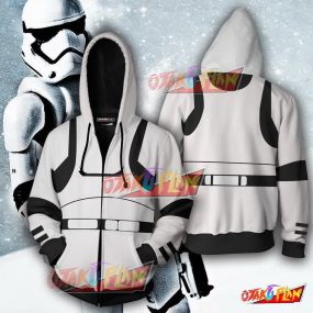 Star Wars Stormtrooper Hoodie Cosplay Jacket Zip Up