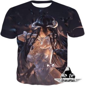 Overlord Albedo Pure White Devil Extremely Evil Awesome Anime Graphic T-Shirt OL0010