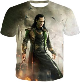Mind Controlling Villain Loki Awesoms Action T-Shirt Loki020