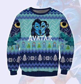 2023 Avatar Pandora Become Navi 3D Printed Ugly Christmas Sweatshirt