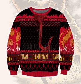 2023 Candyman Fevil 3D Printed Ugly Christmas Sweatshirt