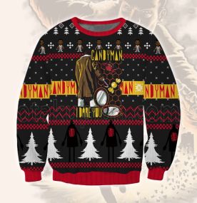 2023 Candyman Horror Movie 3D Printed Ugly Christmas Sweatshirt