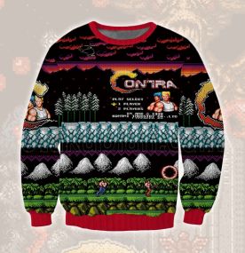 2023 Contra Classic Map 3D Printed Ugly Christmas Sweatshirt