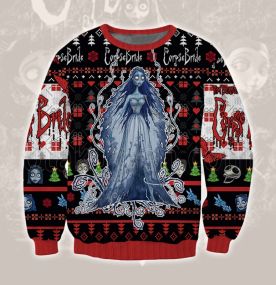2023 Corpse Bride Emily 3D Printed Ugly Christmas Sweatshirt