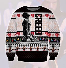 2023 Creed Adonis Johnson 3D Printed Ugly Christmas Sweatshirt
