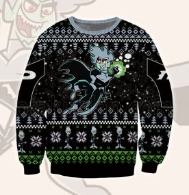 2023 Danny Phantom Dark Danny 3D Printed Ugly Christmas Sweatshirt