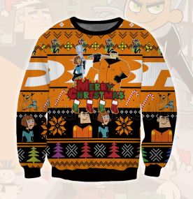 2023 Danny Phantom Jack Fenton Maddie Fenton 3D Printed Ugly Christmas Sweatshirt