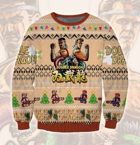 2023 Double Dragon Billy Lee Jimmy Lee 3D Printed Ugly Christmas Sweatshirt