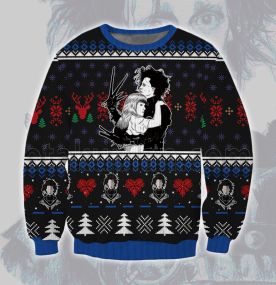 2023 Edward Scissorhands Johnny Depp 3D Printed Ugly Christmas Sweatshirt