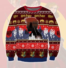 2023 Harry Potter Undead Boy 3D Printed Ugly Christmas Sweatshirt