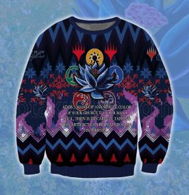 2023 Magic The Gathering Black Lotus Artifact Purple 3D Printed Ugly Christmas Sweatshirt