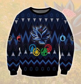 2023 Magic The Gathering Black Lotus Theme 3D Printed Ugly Christmas Sweatshirt