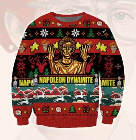2023 Napoleon Dynamite Humorous 3D Printed Ugly Christmas Sweatshirt