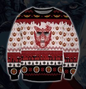 2023 Silence Of The Lambs Serial Killer 3D Printed Ugly Christmas Sweatshirt