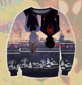 2023 Spider Hero Across The Spider Verse Gwen Miles 3D Printed Ugly Christmas Sweatshirt