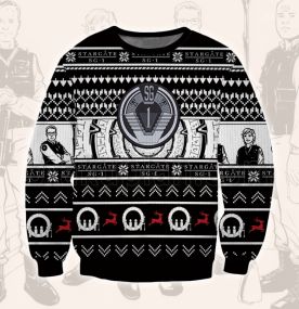 2023 Stargate Sg-1 Team 3D Printed Ugly Christmas Sweatshirt