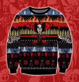 2023 The Crow Revenge 3D Printed Ugly Christmas Sweatshirt