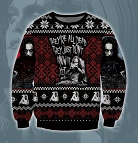 2023 The Crow They Re All Dead The 3D Printed Ugly Christmas Sweatshirt