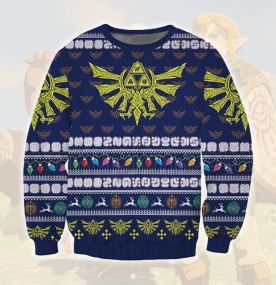 2023 Zelda Hyrule 3D Printed Ugly Christmas Sweatshirt