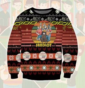 2023 The Sandlot Baseball Boy 3D Printed Ugly Christmas Sweatshirt
