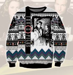 2023 The X-Files Paranormal 3D Printed Ugly Christmas Sweatshirt