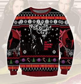 2023 The X-Files The Cigarette Smoking Man 3D Printed Ugly Christmas Sweatshirt
