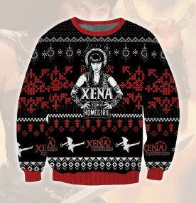 2023 Xena Female Warrior 3D Printed Ugly Christmas Sweatshirt