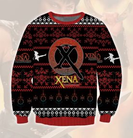 2023 Xena Female Warrior Icon 3D Printed Ugly Christmas Sweatshirt