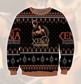 2023 Xena Warrior Princess 3D Printed Ugly Christmas Sweatshirt