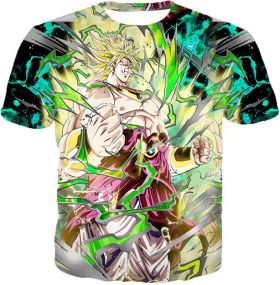 Dragon Ball Z Fearsome Rampage Legendary Super Saiyan Broly DBZ203 T-Shirt