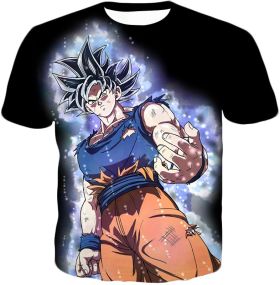Dragon Ball Super Ultra Instinct Goku Super Cool Saiyan Warrior Black Anime T-Shirt DBS209