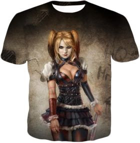 Hot Blonde Harley Quinn Awesome HD Graphic T-Shirt HQ021