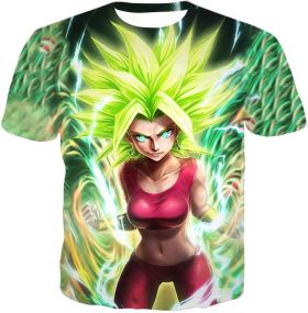 Dragon Ball Super Very Cool Female Legendary Super Saiyan Kale Awesome Anime Graphic T-Shirt DBS223