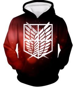 Attack on Titan Cool Survey Corps Emblem Hoodie AOT023