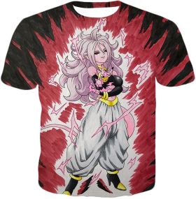 Dragon Ball Super Android 21 Ultimate Evil Form Cool Anime Promo Graphci T-Shirt DBS245