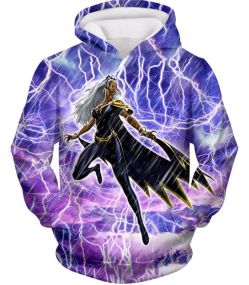 Ultimate Mutant Storm Animated Action Graphic Hoodie XMEN025