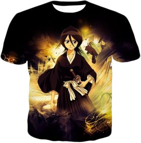 Bleach Awesome Soul Reaper Kuchiki Rukia Amazing Anime Graphic T-Shirt BH027