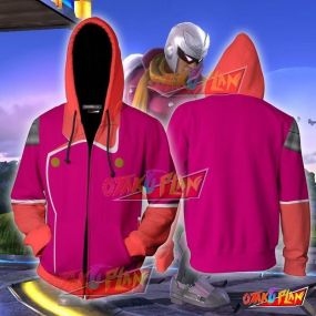 Captain Falcon Pink Hoodie Cosplay Jacket Zip Up
