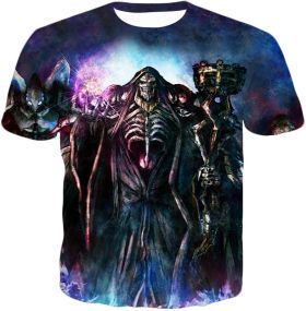 Overlord Extremely Evil Sorcerer King Ainz Ooal Gown Cool Graphic T-Shirt OL003